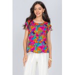  Casual top Aimelia BR2761 Multicoloured In a floral print