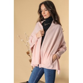 A chic wool blend cardigan, Powder Pink,Aimelia BR2712