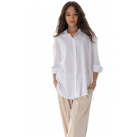 Casual shirt BR2624 White in cotton