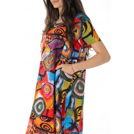 Casual tunic dress in a vibrant print Aimelia DR4650