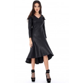 Closet Black glitter effect Dress - Aimelia  - DR3196
