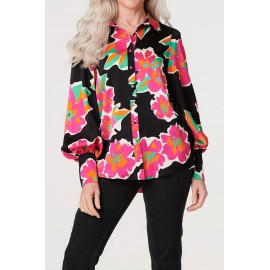 Elegant shirt Multicoloured in satin ,Aimelia BR2726