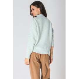 Soft chunky high neck jumper ,Mint, Aimelia BR2636