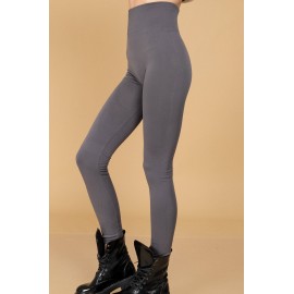 Thermal leggings Aimelia TR473 Grey with a high waist