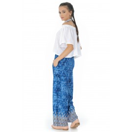 Blue casual trousers Aimelia - TR266