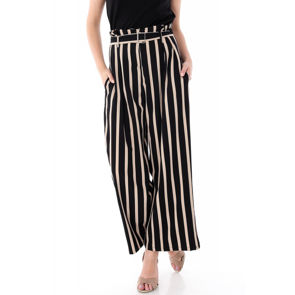 Black striped trousers Aimelia - TR260