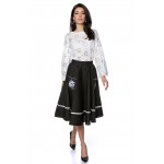 Full circle cotton midi skirt - Aimelia - FR476