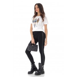 High waist black leggings, Aimelia - TR355