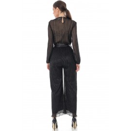 Black elegant jumpsuit with lurex,Aimelia - TR316