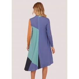 Multicolor long sleeves dress Aimelia - DR3706